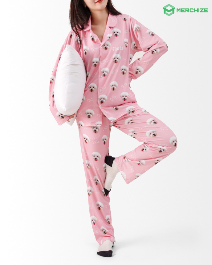 All-over Print Pajamas Set