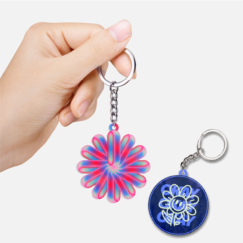 Custom Shape 2-side Printed Acrylic Keychain