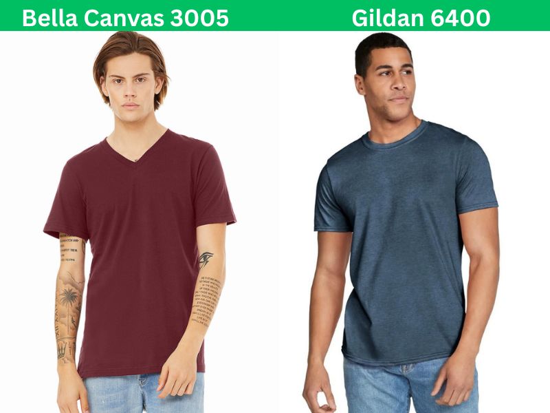 Bella Canvas 3005 vs Gildan 6400
