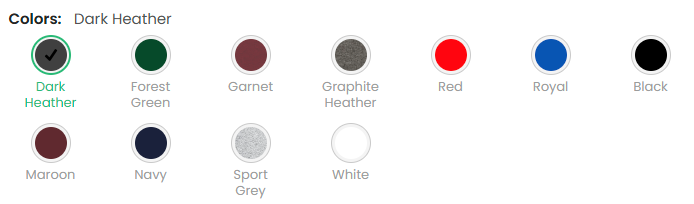 Gildan 18000B (Made in US): 11 colors