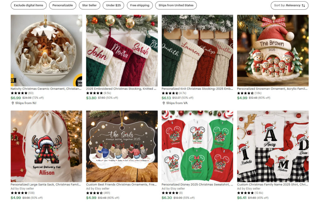 Best seller Christmas - Etsy
