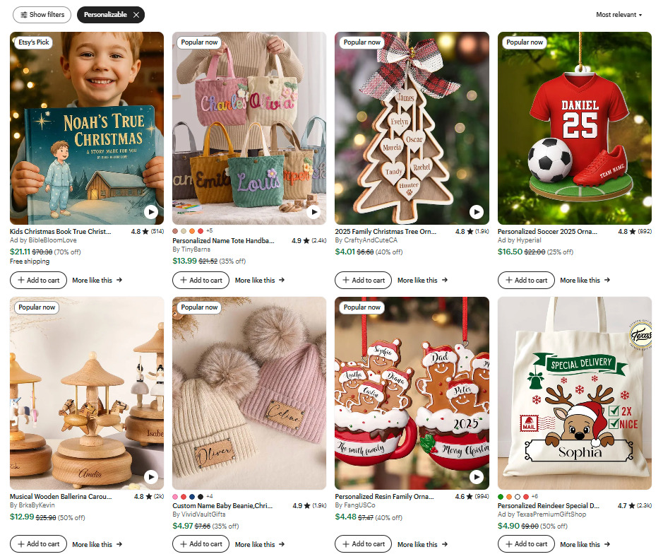 2025 personalized Christmas kids gifts