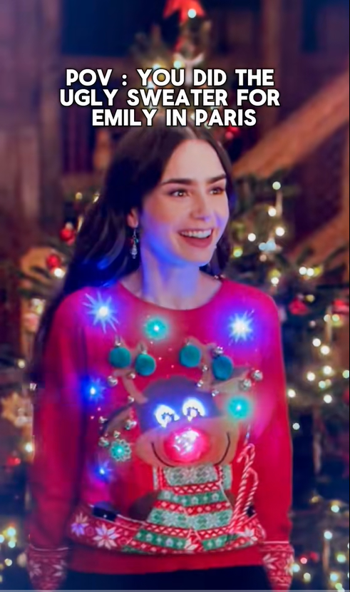 ugly sweater emily in paris