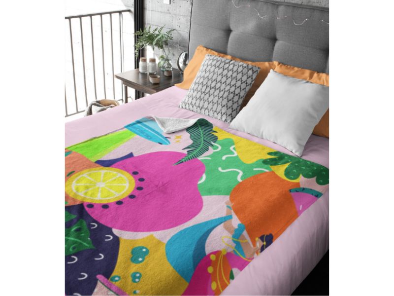 Embroidered-fleece-blankets