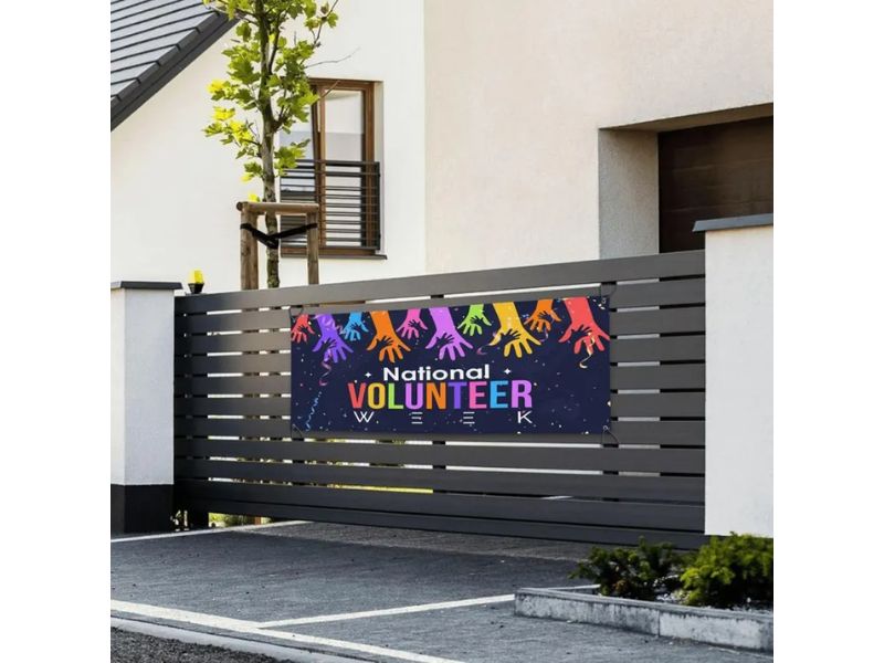 Banners for volunteer