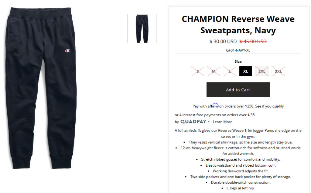 Champion reverse-weave sweatpants