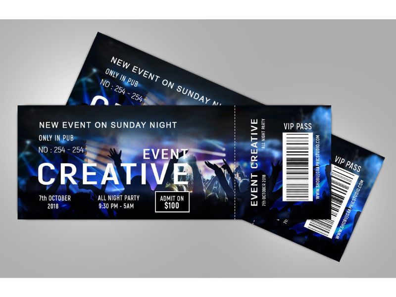 Event tickets for volunteer