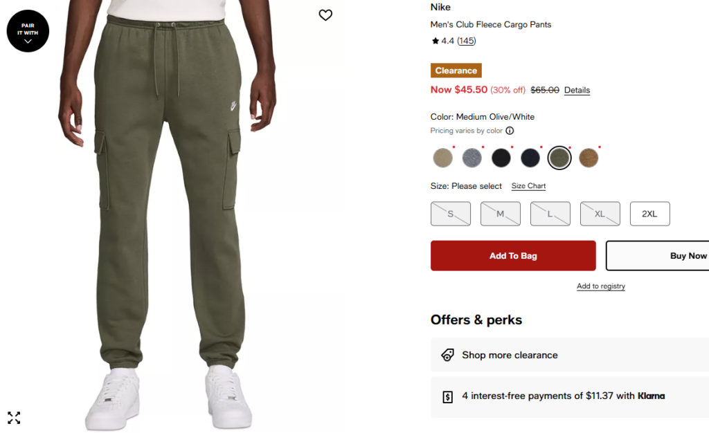 Nike Cargo Joggers Men