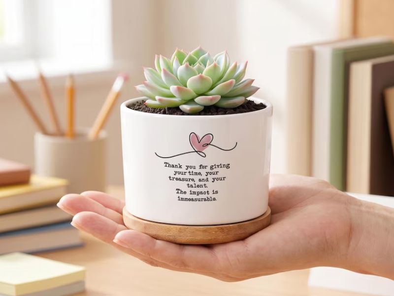 Potted plants for volunteer