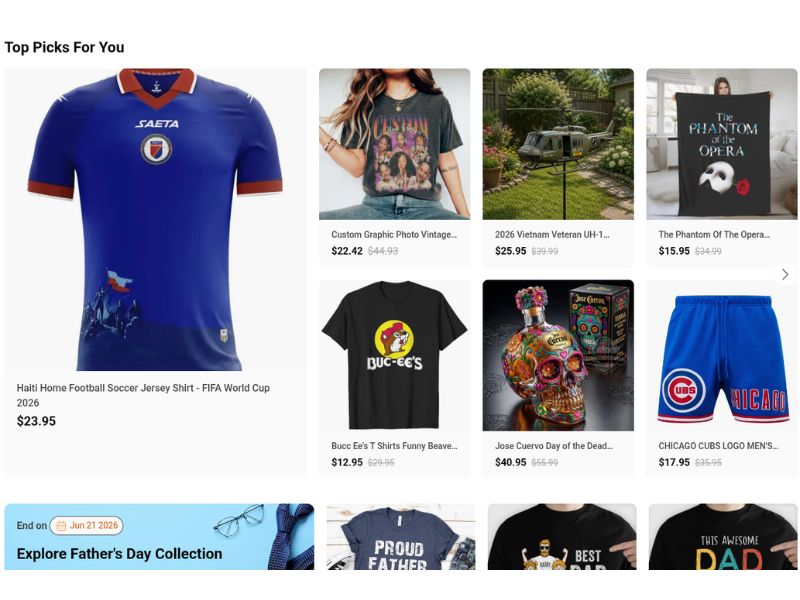 Printerval replace TeePublic