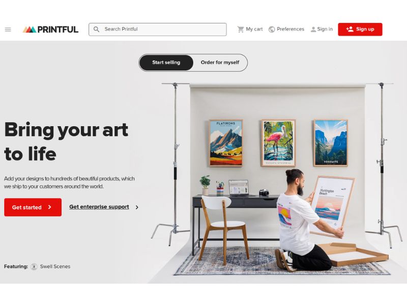 Printful replace TeePublic