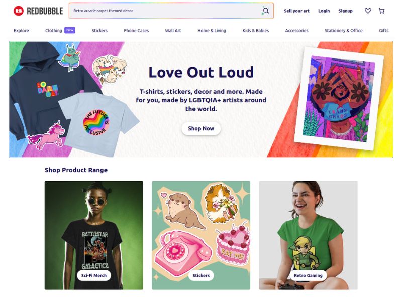 Redbubble replace TeePublic