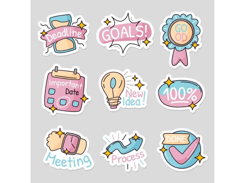 School and Study Stickers