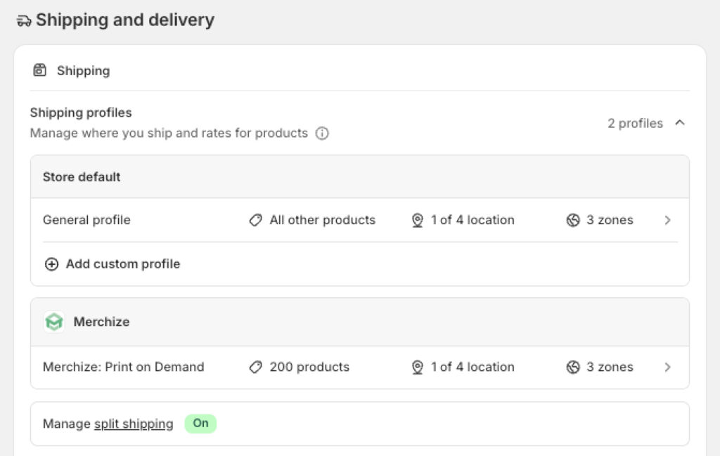 Shipping and Delivery